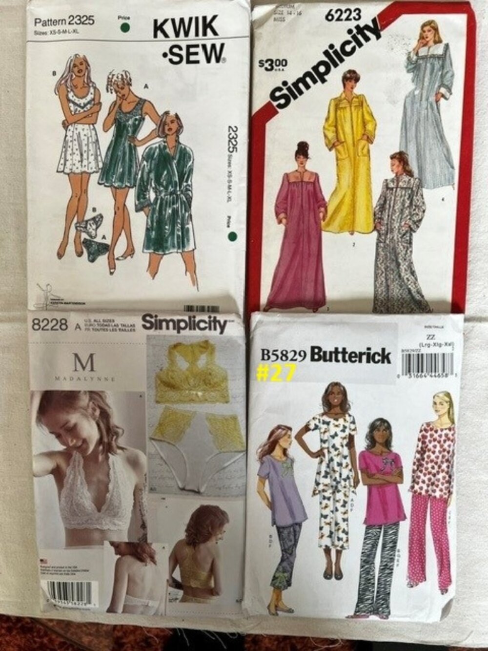 Vintage/Older Lounge/Swim Sewing Pattern Bundles. Pick one bundle from photos.